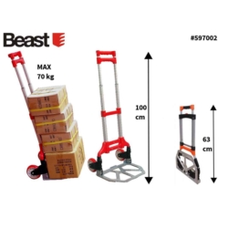CARRELLO A MANO 75KG 42X38X100CM ALU