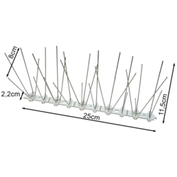 BIRD SPIKES 33CM WIDE: 100- 160MM