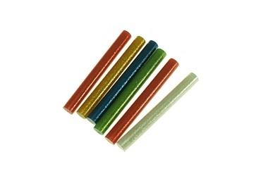 BATTONS DE COLLE 11x100MM 6X COLOR GLITTER