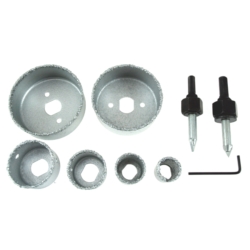 OTWORNICE WOLFRAMOWE DO CEGŁY GLAZURY 22,28,32,44,68,73MM CEMENTED CARBIDE 9X