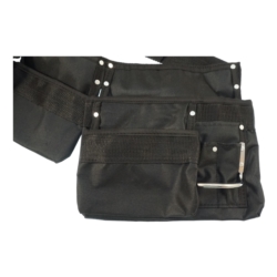 PAS NA NARZĘDZIA MONTERSKI SKÓRZANY CZARNY 60x24CM NYLON HEAVY DUTY