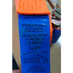 CEINTURE AVEC TENDEUR 
5T 8M EN12195-2 PROFI