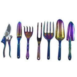 KIT DE HERRAMIENTAS DE JARDÍN 7X ALUMINIUM COLORIZED
