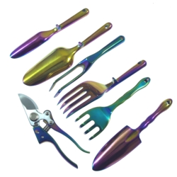 KIT DE HERRAMIENTAS DE JARDÍN 7X ALUMINIUM COLORIZED