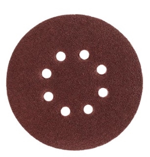 KRĄŻKI ŚCIERNE NA RZEP 20 SZTUK P120 125MM 8-HOLES 20X