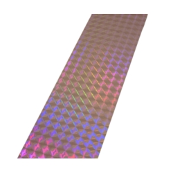 SCARE TAPE, DECORATIV 48MMx50M HOLOGRAPHIC TWO SIDED