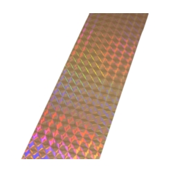SCARE TAPE, DECORATIV 48MMx50M HOLOGRAPHIC TWO SIDED