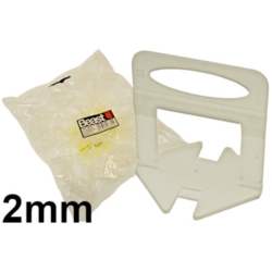 CLIPS DE NIVELLEMENT POUR CARREAUX 2MM 100X