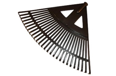 GRABIE WACHLARZOWE PLASTIKOWE DO LIŚCI I TRAWY ECO 580MM 27T fi:28MM