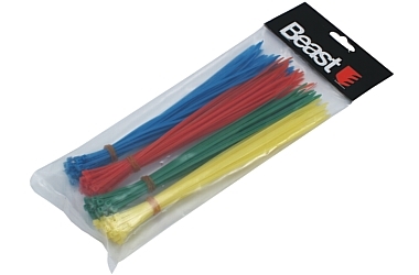 KABELBINDER-SORTIMENT 200x2.5MM 120X COLOR MIX