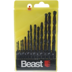 TWIST DRILL SET 2-8MM HSS 13X