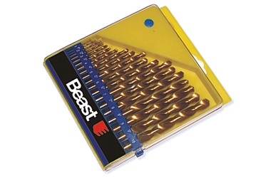 TWIST DRILL SET 1-10MM HSS TITAN 19X