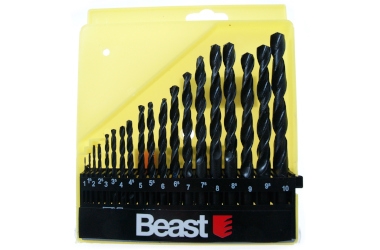 TWIST DRILL SET 1-10MM 19X