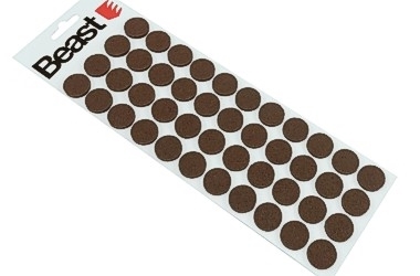 NAKLADKA Z POVSTI NA NIZHKY 44X 20x3MM FELT ROUND
