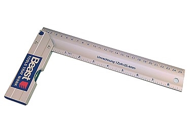 JOINERS SQUARE VIAL 250MM ALUMINIUM