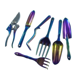 GARDEN TOOL SET 7X ALUMINIUM COLORIZED
