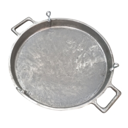 PATELNIA ŻELIWNA MASYWNA DUŻA IMPREZA 6,5X55CM 25KG GRILL MASTER