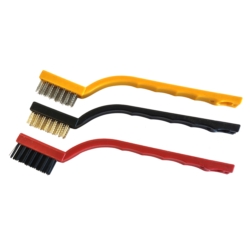 BRUSHES SET 3X NYLON BRASS STEEL 40MM