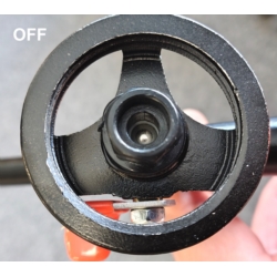 PISTOLET A CALFEUTRER BLACK, CUT-OFF SWITCH