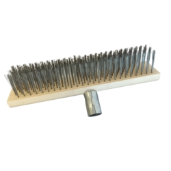 BROSSE D'ACIER POUR MARCHES, SOLS EN BÉTON, PAVÉS 