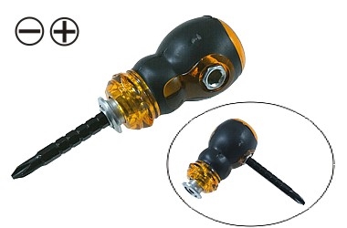WKRĘTAK ŚRUBOKRĘT DWUSTRONNY PŁASKI I KRZYŻAK 3 IN 1 DOUBLE END STUBBY 45-55MM