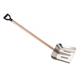 SZUFLA ŁOPATA ALUMINIOWA DO ZMARZNIĘTEGO ŚNIEGU 265x290 x1300MM WOODEN HANDLE