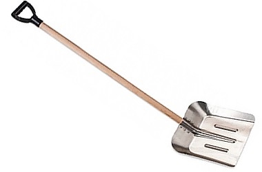 SZUFLA ŁOPATA ALUMINIOWA DO ZMARZNIĘTEGO ŚNIEGU 265x290 x1300MM WOODEN HANDLE
