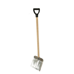 SZUFLA ŁOPATA ALUMINIOWA DO ZMARZNIĘTEGO ŚNIEGU 265x290 x1300MM WOODEN HANDLE