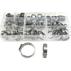 ZACISKI DO WĘŻY Z POJEDYNCZYM UCHEM 100X STEPLESS STAINLESS 12.8-...-23.5MM