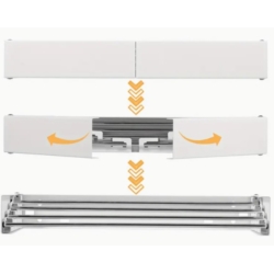 PORTE-SERVIETTES MURAL PLIABLE 