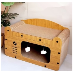 DOMEK DLA KOTA Z FUNKCJĄ DRAPAKA 'HOUSE' TYPE 27x29x56CM
