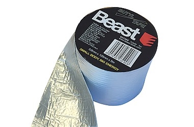 TAŚMA BUTYLOWA SREBRNA USZCZELNIAJĄCA WODOODPORNA 0,8MM x 100MM x 5M BUTYL WATERPROOF SILVER UV