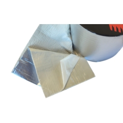 TAŚMA BUTYLOWA SREBRNA USZCZELNIAJĄCA WODOODPORNA 0,8MM x 100MM x 5M BUTYL WATERPROOF SILVER UV