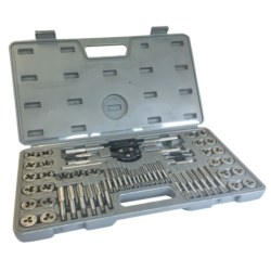 ZESTAW NARZYNEK I GWINTOWNIKÓW 60SZT. 60X M3-M12 4-1/2" NC NF PROFI INCH AND METRIC