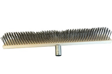SZCZOTKA MIOTŁA DRUCIANA DO KOSTKI BETONU DESKI 50CM SOFT STEEL WIRE