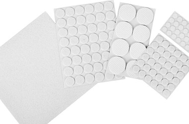 PODKŁADKI FILCOWE POD MEBLE 125X WHITE FELT MIX SIZE