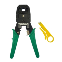 ZACISKARKA PRZELOTOWA WTYKÓW ZŁĄCZ PRZELOTOWYCH 8P8C/RJ45, 6P6C/RJ12, 6P4C/RJ11 +CUTTER
