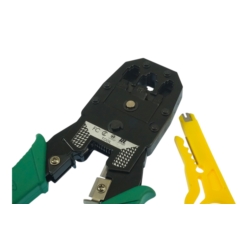 ZACISKARKA PRZELOTOWA WTYKÓW ZŁĄCZ PRZELOTOWYCH 8P8C/RJ45, 6P6C/RJ12, 6P4C/RJ11 +CUTTER
