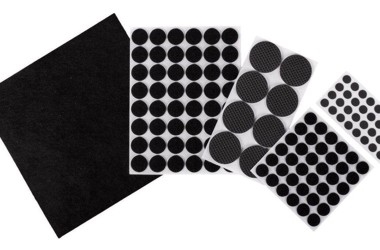 PODKŁADKI FILCOWE POD MEBLE 125X BLACK/BROWN FELT MIX SIZE