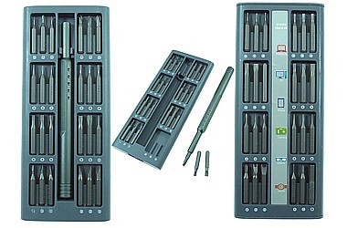WKRĘTAK PRECYZYJNY 48 KOŃCÓWEK TELEFON TABLET S2 STEEL 48X PROFI PRECISION ALU BOX