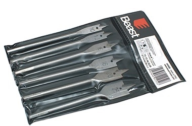 FLATBIT WOOD DRILL SET 10-12-16 -18-20-25MM 6X