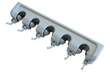 WIESZAK UCHWYT ŚCIENNY OGRODOWY NA NARZĘDZIA MOPY UNIVERSAL MULTI 6X8X40CM