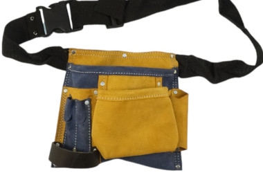 WERKZEUGGURTEL LEATHER 5 POCKETS LEATHER DOUBLE COLOUR