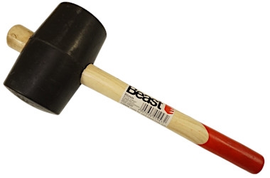 MŁOTEK GUMOWY Z DREWNIANYM TRZONKIEM 90MM 1200G