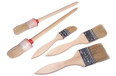 ASSORTIMENT DE PINCEAUX 1-1.5-2'' - 3X; NO. 4-6 - 2X