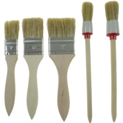 ASSORTIMENT DE PINCEAUX 1-1.5-2'' - 3X; NO. 4-6 - 2X
