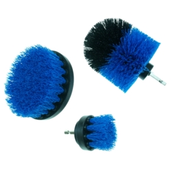 SZCZOTKI DO CZYSZCZENIA NA WIERTARKĘ DETAILING NYLON 3X 5-8.5-10CM HEX SHANK
