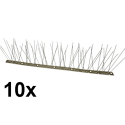  10X 50CM STAINLESS BASE, SPIKES:6-4-6-4, W:8.5, H:11.8CM