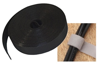 OPASKA TAŚMA DO PRZEWODÓW KABLI OPASKA RZEPOWA 5M x 15MM VELCRO HOOK-AND-LOOP