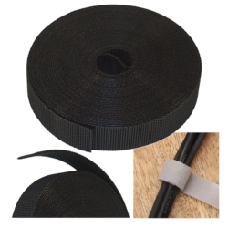 OPASKA TAŚMA DO PRZEWODÓW KABLI OPASKA RZEPOWA 5M x 15MM VELCRO HOOK-AND-LOOP
